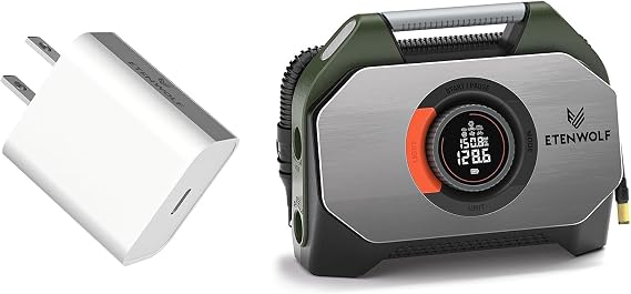 ETENWOLF S7 Tire Inflator & USB C Charger