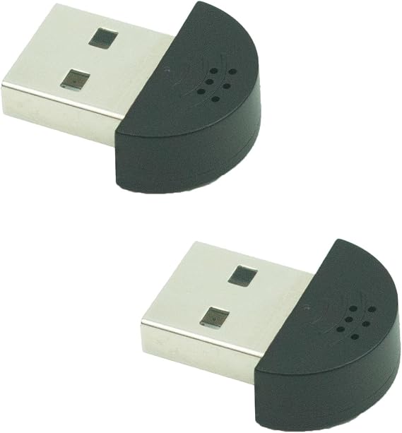 LANDIBO Mini USB Microphone, Plug and Play, Driver-Free, mini mic for Mac desktops and laptops are Convenient and Practical. Ideal for Web Chat, Gaming, and Video conferencing (Black)