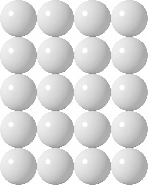 BC Precision Marble Balls for Hungry Hungry Hippos Game, 20 Pack