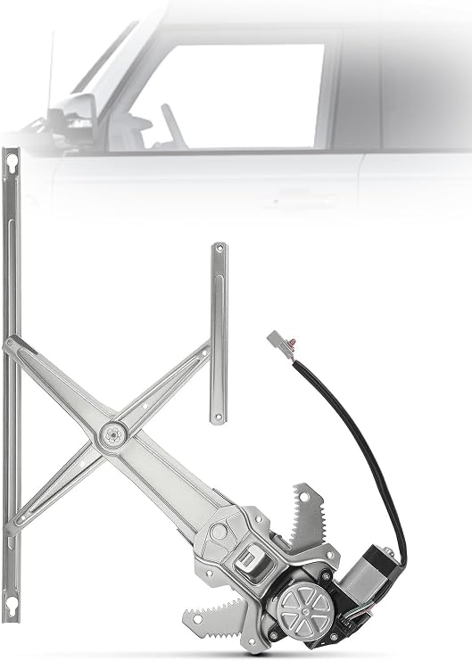 YHTAUTO Front Driver Side Power Window Regulator w/4-Pin Motor for Honda