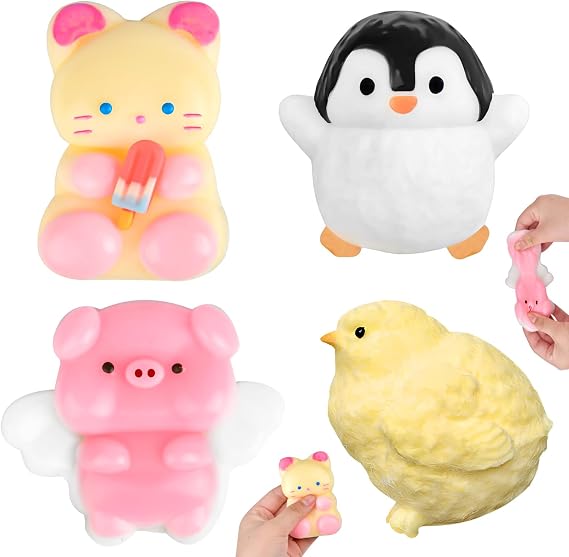 4pcs Taba Squishy Toys, Squishy Fidget Toys