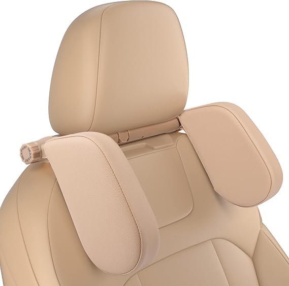 Car Seat Headrest Pillow,Head Neck Support Detachable,Premium Seat Held Pillow,180 Degree Adjustable Both Sides Travel Sleeping Cushion for Kids Adults