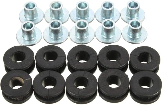 10 PCS Motorcycle Grommet Fairing Bushings Rubber Pressure Relief Cushion Motorcycle Replacement Parts