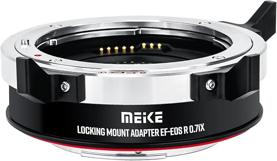 Meike MK-EFTR-071XL Auto Focus 0.71X Speedbooster Locking Mount Adapter for Canon EF Mount Lens to Canon RF S35 Cinema Camera or APS-C Camera C70 R50 R10 R7 Komodo