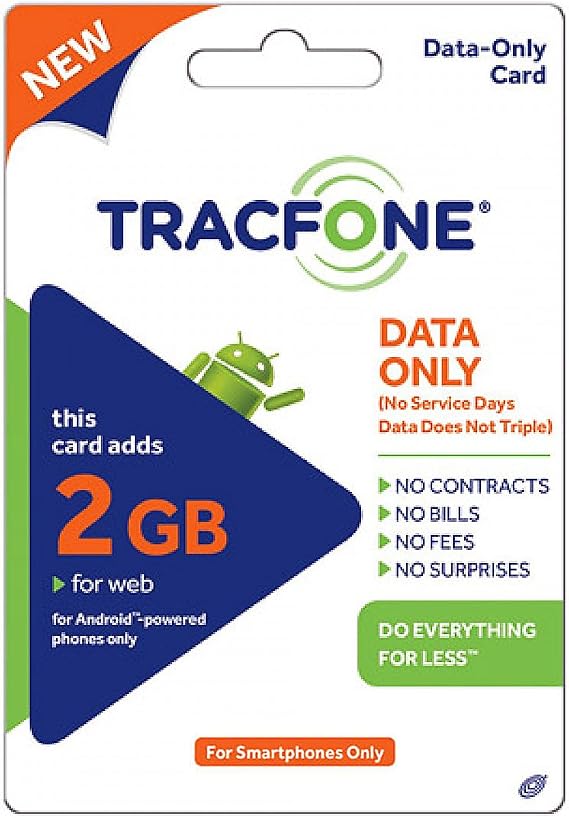 Tracfone Data 2GB Pin Add-On (Data Only For Android Smartphones)