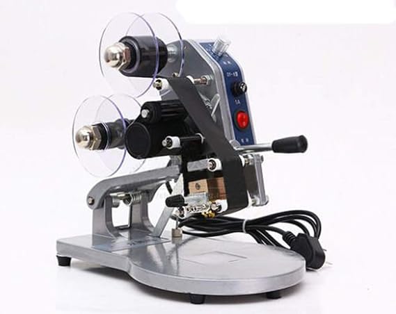DY-8 Date Printing Machine Hot Code Stamp Printer Coding Machine Direct Thermal Label Printer Date Ribbon Coder 220V 60W