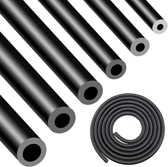 Taiss 6.6FT Vacuum Hose Automotive,1/8 5/32 3/16 1/4 5/16 3/8 Inch High Performance 130PSI Vacuum Lines Automotive Kit High Temperature Silicone Vacuum Tube(3mm 4mm 5mm 6mm 8mm 10mm)