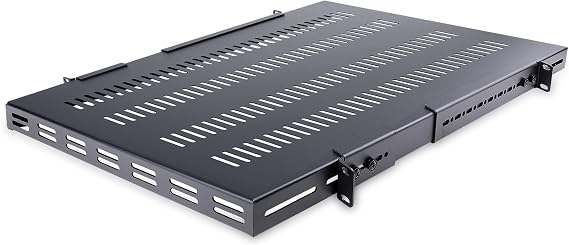 StarTech. com 1U Adjustable Vented Rack Shelf - 150kg - 49.5 to 97.4 cm