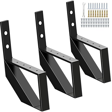 Heavy Duty Steel Stair Stringer 1 Step,12" Metal Stair Riser for Deck