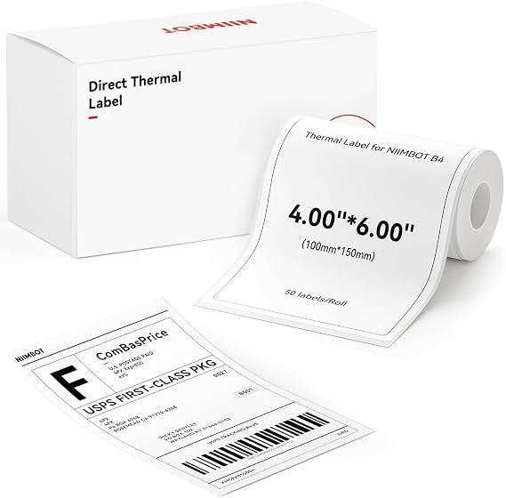 NIIMBOT 46'' Shipping Labels Only for NIIMBOT B4 Label Printer