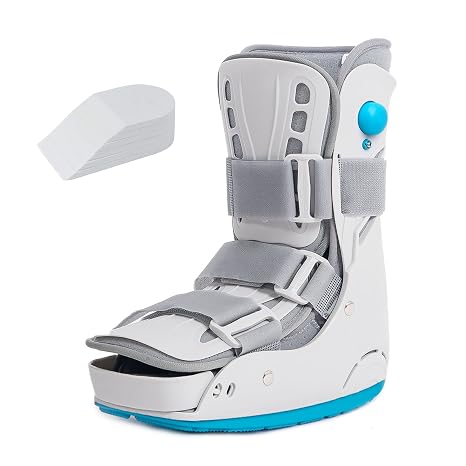 Inflatable Walker Fracture Boot Short Walker Brace Medical Air Cam Walking Boot for Sprained Ankle Recovery Stress Fracture Broken Foot Achilles Tendonitis (S)
