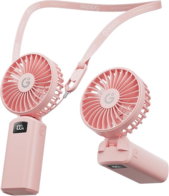 Gaiatop Portable Handheld Fan Foldable, USB Rechargeable Small Hand Fan