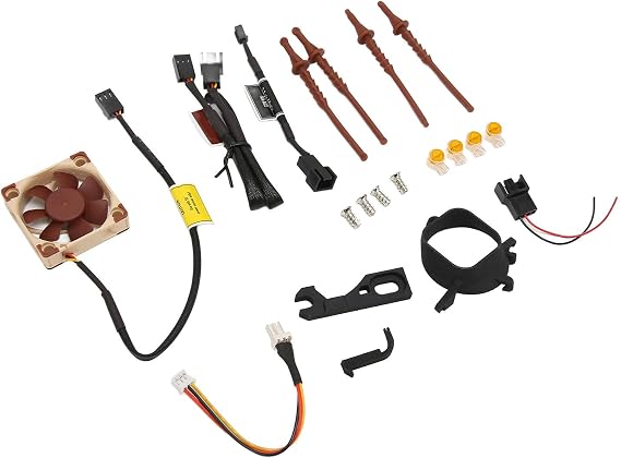 Game Console Cooling Fan Kit, 3D Print Mount Cooling Kit Mini Brushless for DC Console Cooling Fan