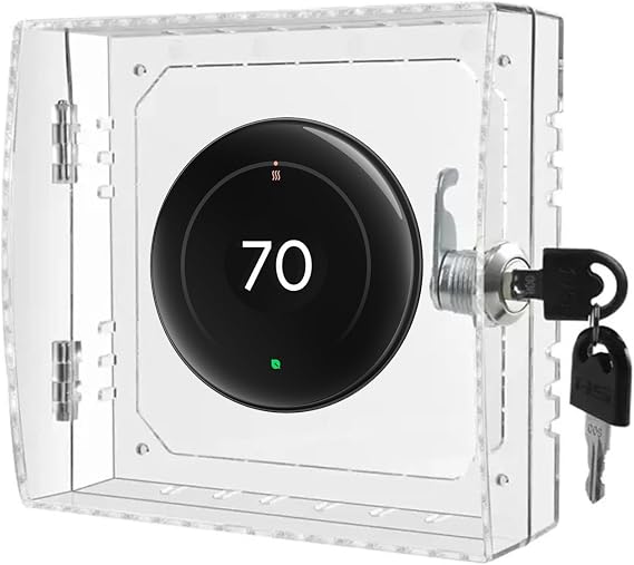 Thermostat Lock Box Cover with Key
