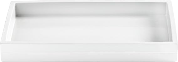 Kassatex Fine Linens ACL-TR-W Cabana Accessories Tray Cabana Accessories White White,Tray