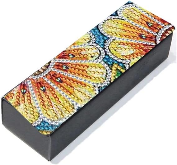 Diamond Art Painting Eye Glass Case Portable Retro Sunglasses Glasses Storage Box Anti-Stress for Travel Sunglass