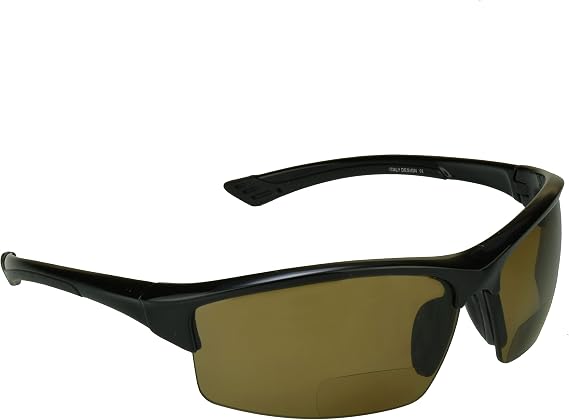 proSPORT Bifocal Sunglasses Readers Sport Dark Golf Cycling Driving Tennis Half Rim Wrap Men Women
