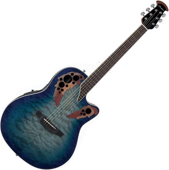 Ovation CE48P-RG Celebrity Elite Exotic CE48P Super Shallow Depth, Super Shallow Body, Regal to Natural Quilted