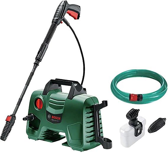Bosch BOSCH Pressure Washer 1300W Maximum Allowable Pressure 10.5 MPa Lightweight Compact Storage 6m High Pressure & 3m Water Hose/Abundant Nozzles Included EA110 CleanerHigh Power Yet Compact at
