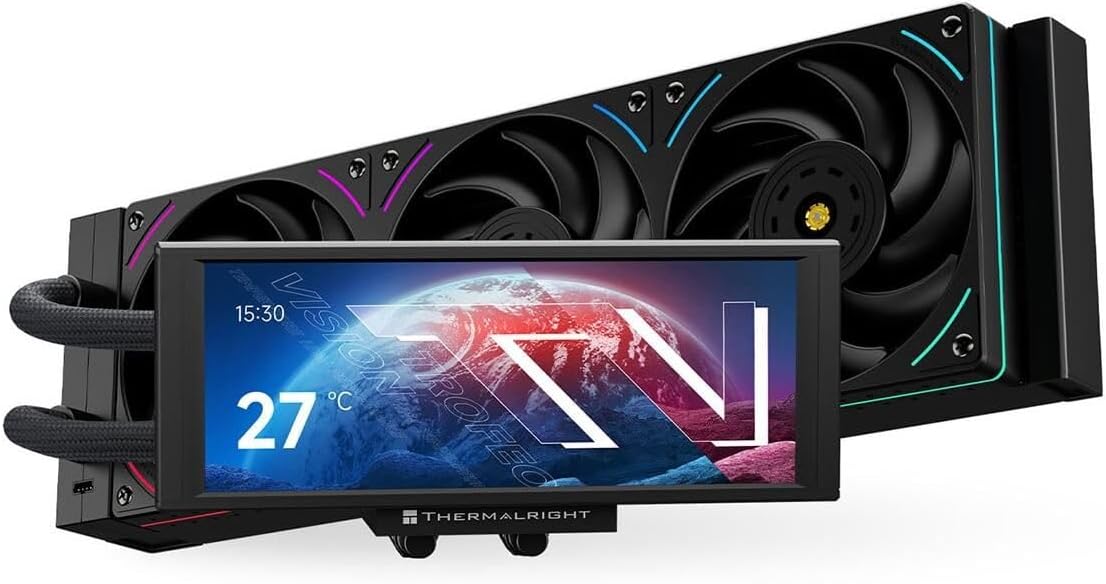 ThermalRight Trofeo Vision 360 ARGB Black 360mm Intel-AMD Uyumlu İşlemci Sıvı Soğutucu
