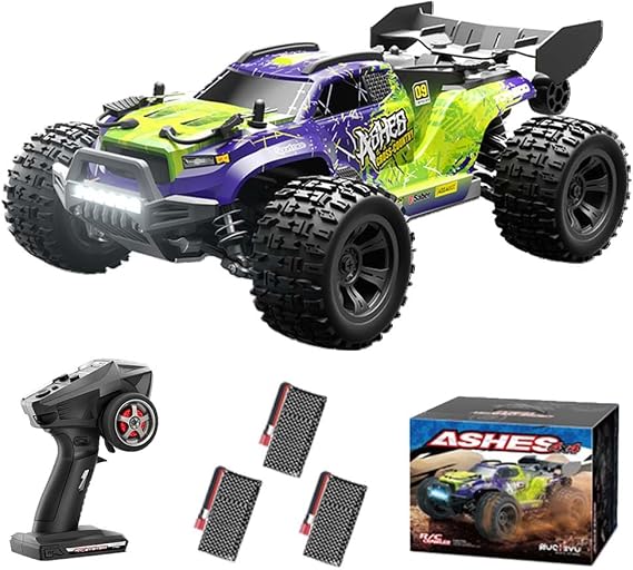 1/18 40km/h RC Car High Speed Off-Road Drift RC Racing Car, 2.4GHz 4WD Off Road Race Buggy Carbon Brush Motor, 3 Batteries