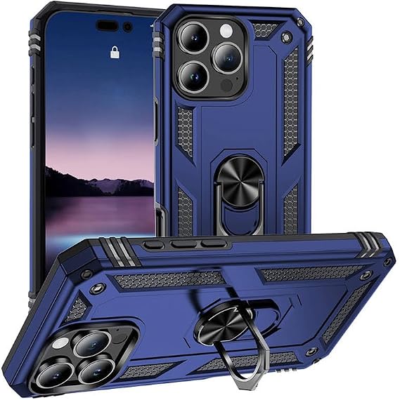 iPhone 16 Pro Max İle Uyumlu Kılıf Vega Tank Sert Yüzüklü Standlı Zırh Koruma Kapak