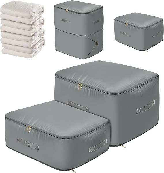Self-Compressing Organiser Foldable Ultra Space Saving Bags XL+L