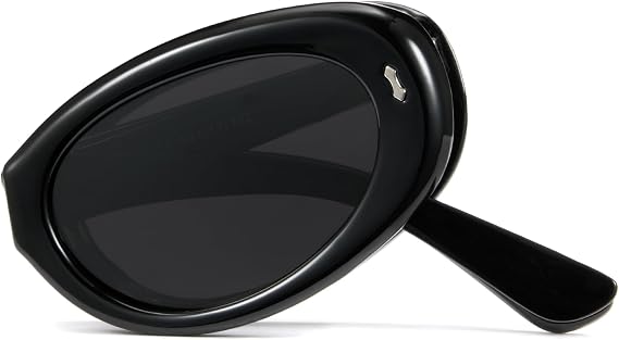 Cyxus Foldable Polarized Oval Sunglasses, TR90 Frame P1182 | Foldable polarized oval sunglasses with a 23 g TR90 frame for travel, driving, beach days, and outdoor use