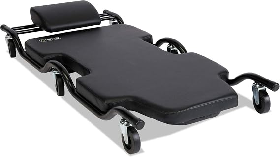 3010005 Heavy-Duty Automotive Creeper with Elevated Headrest, 500-Pound Capacity
