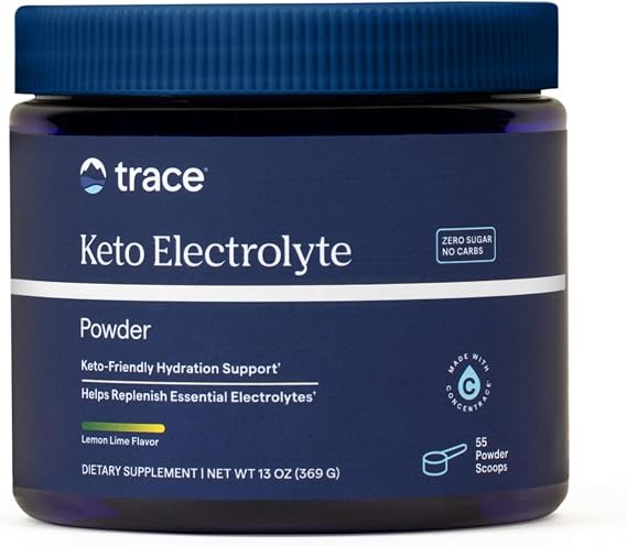 Trace Minerals Hydro Pak Keto Electrolyte, Lemon Lime, 55 Servings