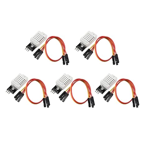 5PCS DHT22 AM2302 Digital Temperature and Humidity Sensor Module Compatible with Arduino Raspberry DIY etc. with Cable