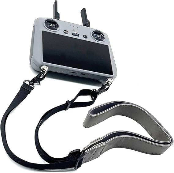 Adjustable PU Strap for DJI RC1/2 RC Plus 1/2/RC Pro Control Flip/AIR 3/3S/Mini 4 3 Pro/Mavic 3 Pro/3/3M/3T/Inspire 3/Matrice 4T/4E/T60/T50/T20P Neck Strap with Display Remote Control
