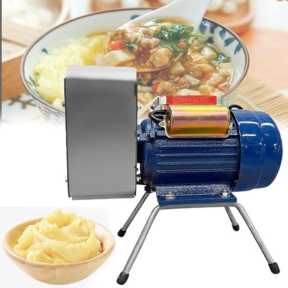 750W Electric Potato Masher, Stainless Steel Potato Ricer, 20-30KG/H Output, Precision Grinding Shaft & Gear, Commercial Mud Press, Smooth Delicate&Good Tasting&Time-saving, for Fruit Vegetables