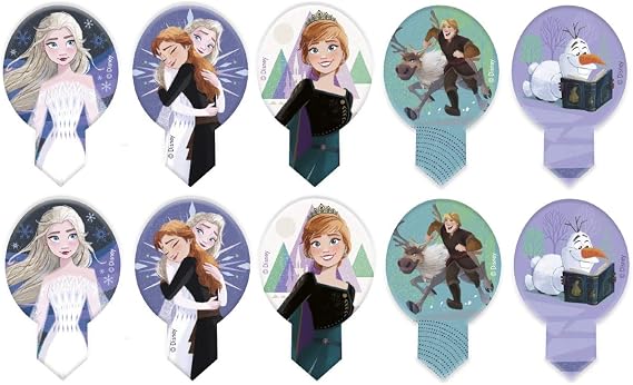 Dekora Dekorapin Edible Cake Decoration for Cakes, Cupcakes or Muffins, Frozen, 20 Paper Wafer Toppers, 6.5 x 4 cm
