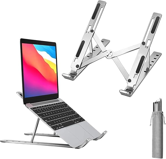 Laptop Yükseltici Metal Stand Ayarlanabilir Macbook Notebook Tablet Altlık Metal Dizüstü Bilgisayar Tutucu