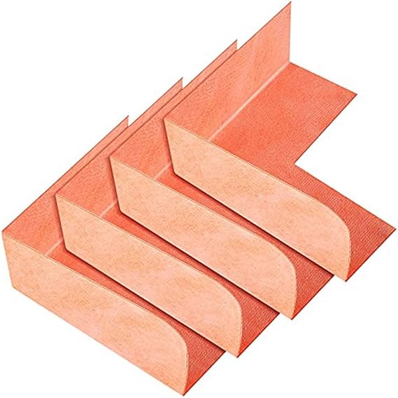 Eawfgtuw Wet Room Waterproofing Shower Tanking Tape Corners Seamless Membrane, Inside Waterproofing Corners Waterproofing Corner Shower Membrane(4pc Inside)
