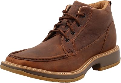 Wrangler Footwear mens 4 Square Moc Toe Lace Up