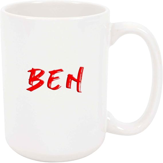 Ben Coffee Mug - Custom Personalized Cup with Name, Gift for Him, 11 oz