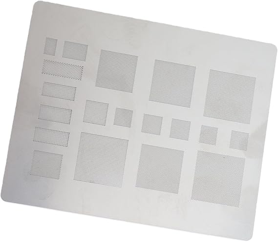 Compact Universal BGA Reballing Stencil for Phone IC Chips Repair Stainless Steel
