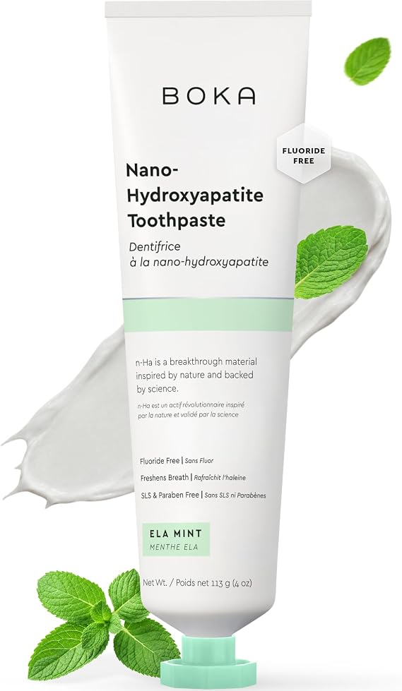 Boka Toothpaste - Nano Hydroxyapatite Toothpaste, Fluoride Free Toothpaste