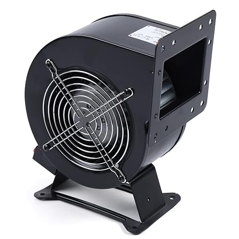 Centrifugal Blower Fan 120W 2600r/min Ventilation FanRound Outdoor Wood Furnace Boiler Blower Black