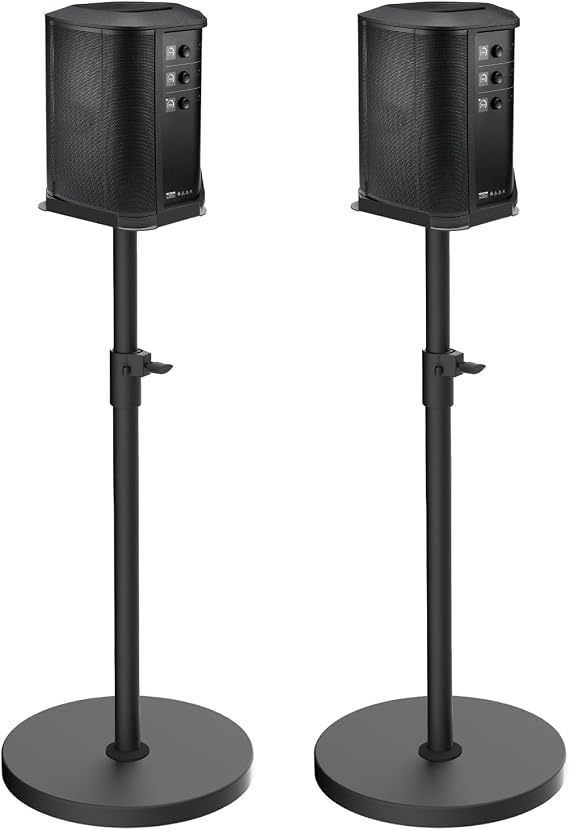 Pack of 2 Height Adjustable Speaker Stand for Bose S1 Pro/S1 Pro Plus Floor Stand, Extends 45" to 54", Holds up to 20LBS, Heavy Duty Speakers Stands for Bose, with Screws