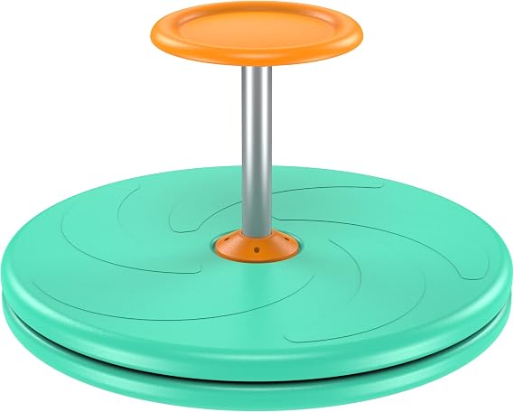 Spinner-X Seated Spinner Sensory Toy, Sit Spinner Toy Bigger Size and Durable Material for Kids- Ages 3 and up (Green) by BARNEY KAITE BS...