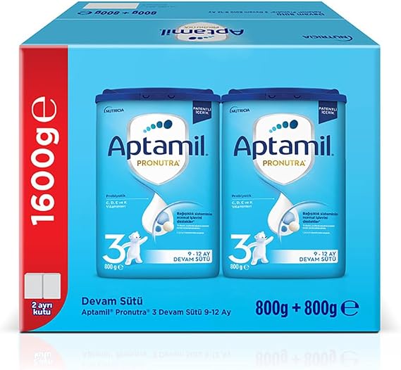 Aptamil 3 Prebiyotikli Devam Sütü 800 x 2 Adet 1600 Gr