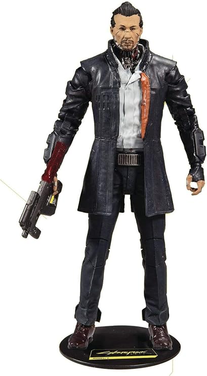 McFarlane Toys Cyberpunk 2077 Takemura 7" Action Figure | Cyberpunk 2077 7 Inch Action Figure Wave 2 - Takemura