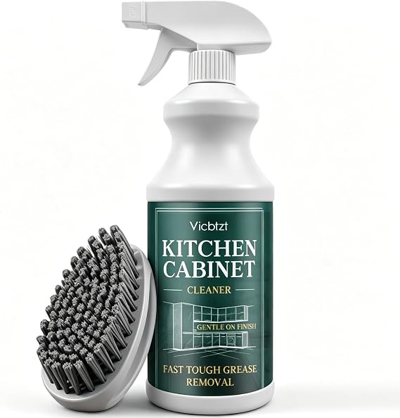 Kitchen Cabinet Cleaner & Degreaser, Grease Remover for Wood & Paint Finish