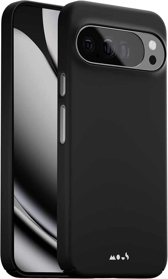 Mous for Google Pixel 10/10 Pro Case, Compatible with MagSafe and Pixelsnap - Super Thin Black