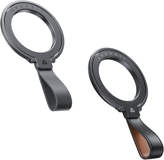 andobil Magnetic Phone Grip Space Grey & Dark Black