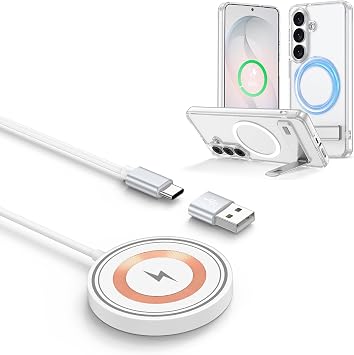 Magnetic Wireless Charger +Case for Samsung S26