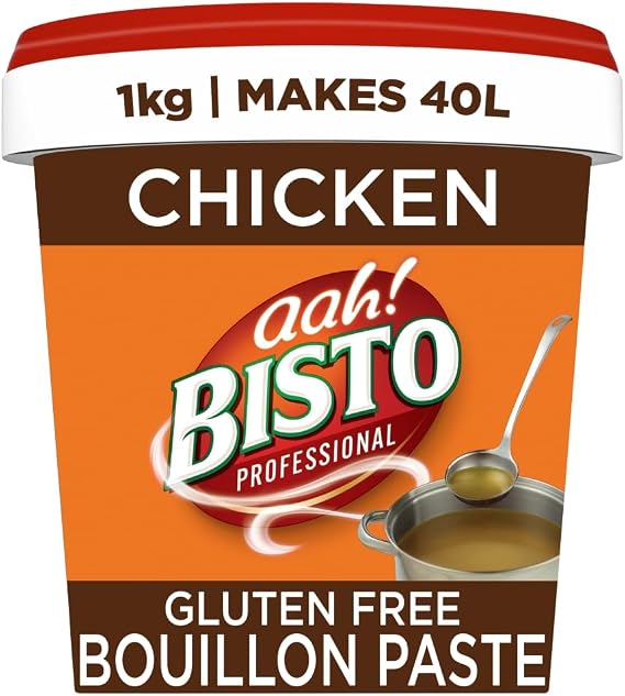 Bisto Flavoursome & Delicious Gluten Free Chicken Bouillon Paste, 1 kg Tub (Pack of 1)